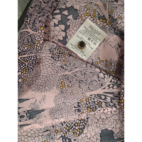 Anthropologie Conversations Limited Edition Floral Pink Tunic Blouse - Picture 5 of 6